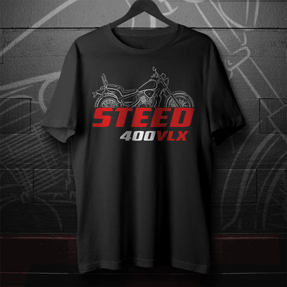 Honda Steed 400 VLX Inspired T-Shirt - Motorcycle Tee Shirt for Riders