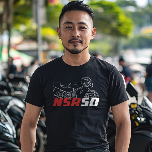 Honda NSR 50 Inspired T-Shirt - Motorcycle Tee Shirt for Riders