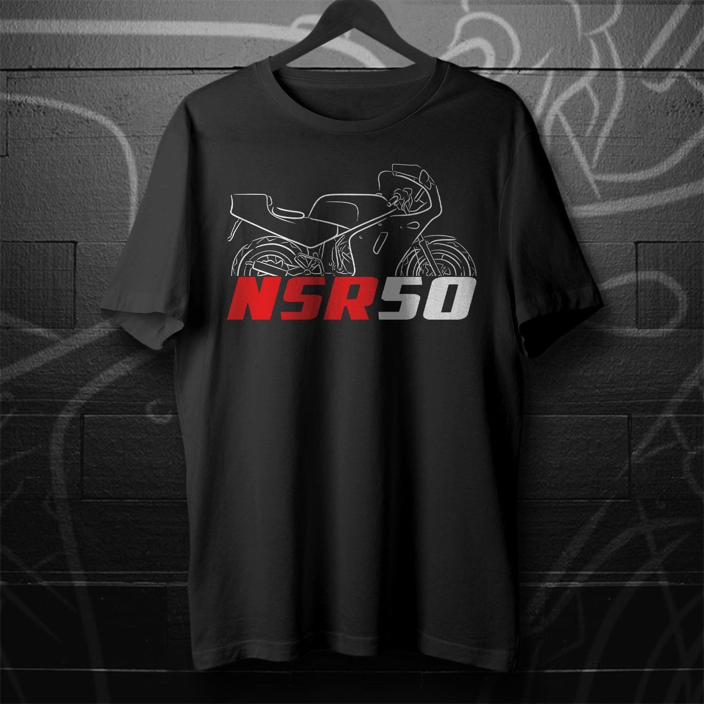 Honda NSR 50 Inspired T-Shirt - Motorcycle Tee Shirt for Riders