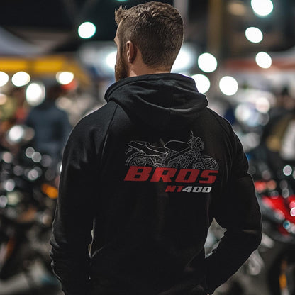Honda NT400 Bros Inspired Hoodie - Motorcycle Sweatshirt for Riders