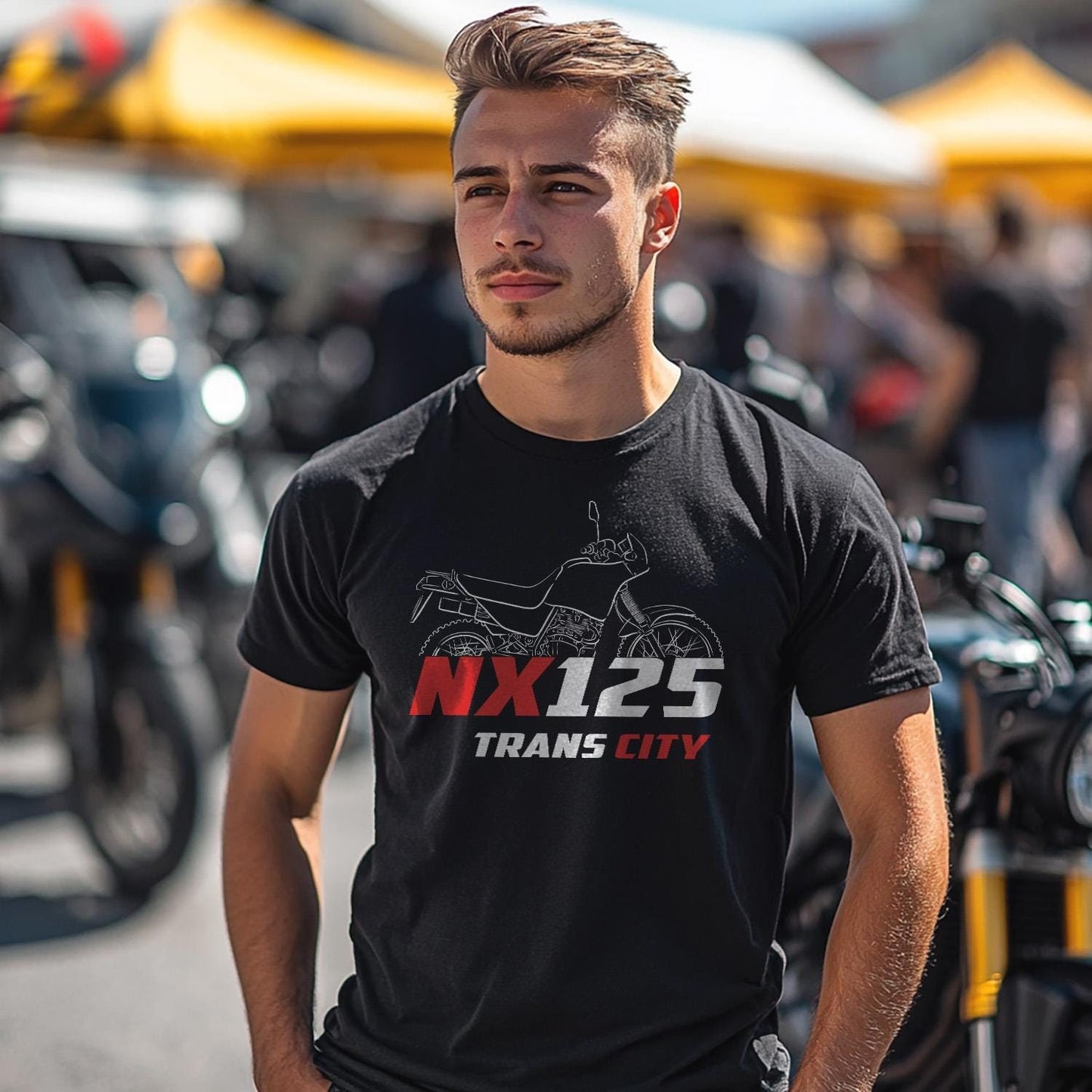 Honda NX125 Trans City Inspired T-Shirt - Motorcycle Tee Shirt for Riders