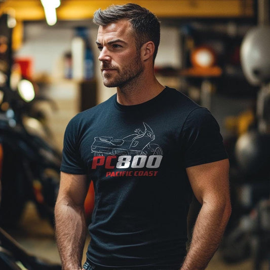 Honda PC800 Pacific Coast Inspired T-Shirt - Motorcycle Tee Shirt for Riders