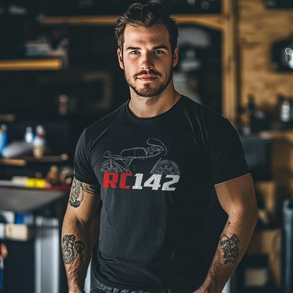 Honda RC142 1959 Inspired T-Shirt - Motorcycle Tee Shirt for Riders