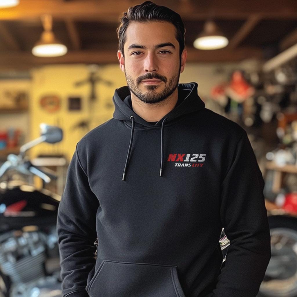Honda NX125 Trans City Inspired Hoodie - Motorcycle Sweatshirt for Riders
