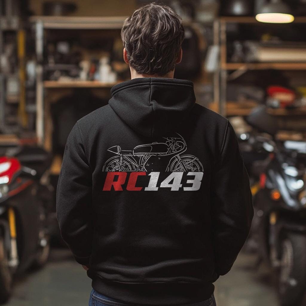 Honda RC143 1960 Inspired Hoodie - Motorcycle Sweatshirt for Riders