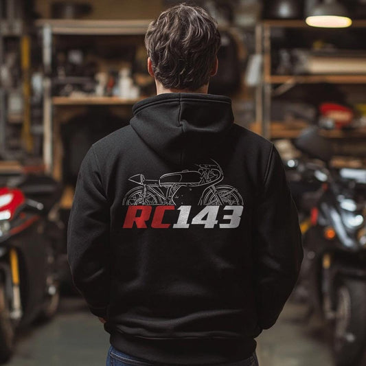 Honda RC143 1960 Inspired Hoodie - Motorcycle Sweatshirt for Riders