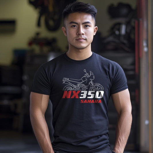 Honda NX350 Sahara Inspired T-Shirt - Motorcycle Tee Shirt for Riders
