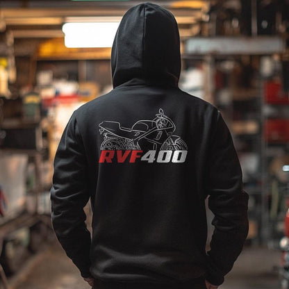 Honda RVF400 Inspired Hoodie - Motorcycle Sweatshirt for Riders