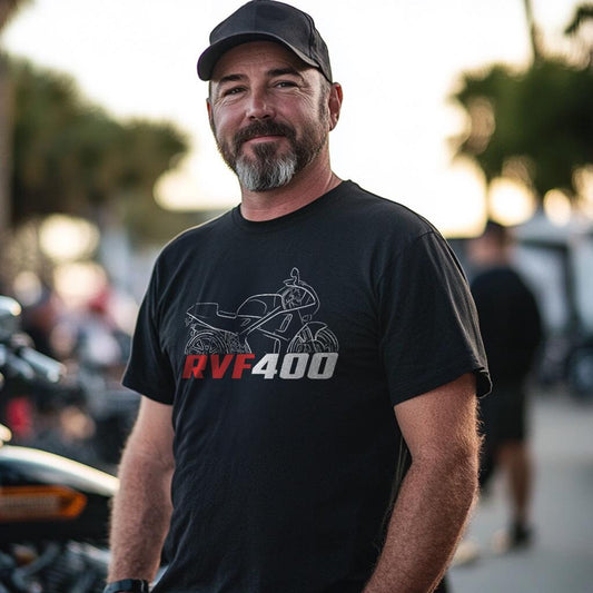 Honda RVF400 Inspired T-Shirt - Motorcycle Tee Shirt for Riders