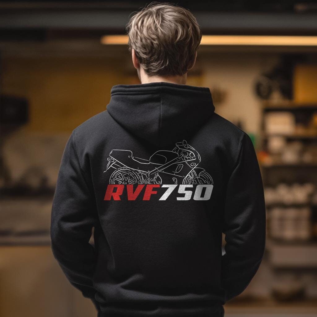 Honda RVF750 Inspired Hoodie - Motorcycle Sweatshirt for Riders