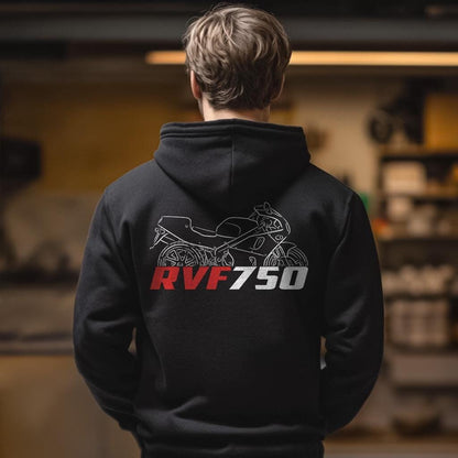Honda RVF750 Inspired Hoodie - Motorcycle Sweatshirt for Riders
