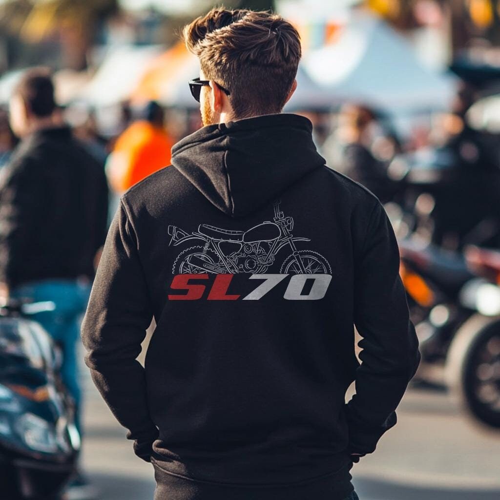 Honda SL70 Inspired Hoodie - Motorcycle Sweatshirt for Riders