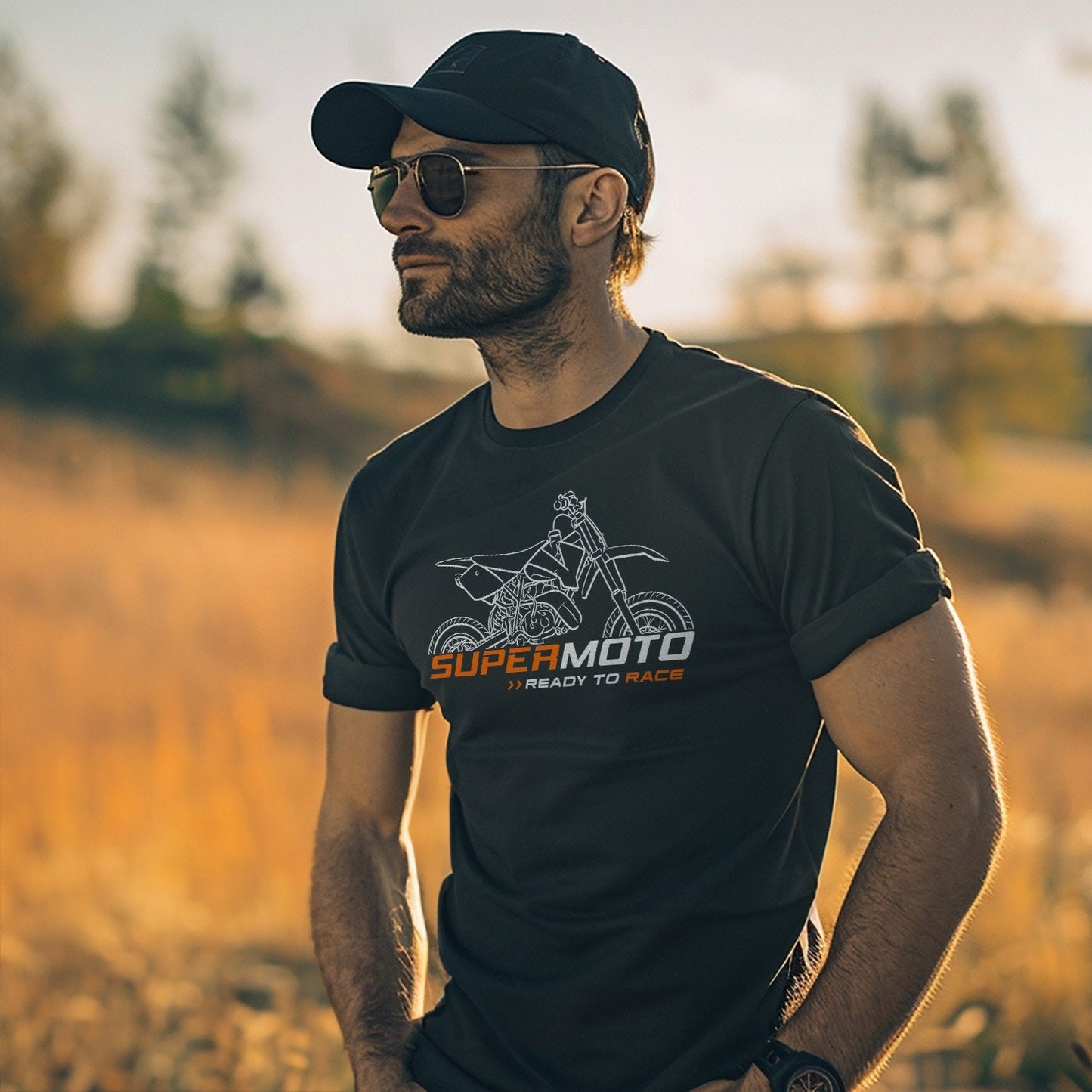 KTM 50 Supermoto T-Shirt - Motorcycle Tee Shirt for Riders