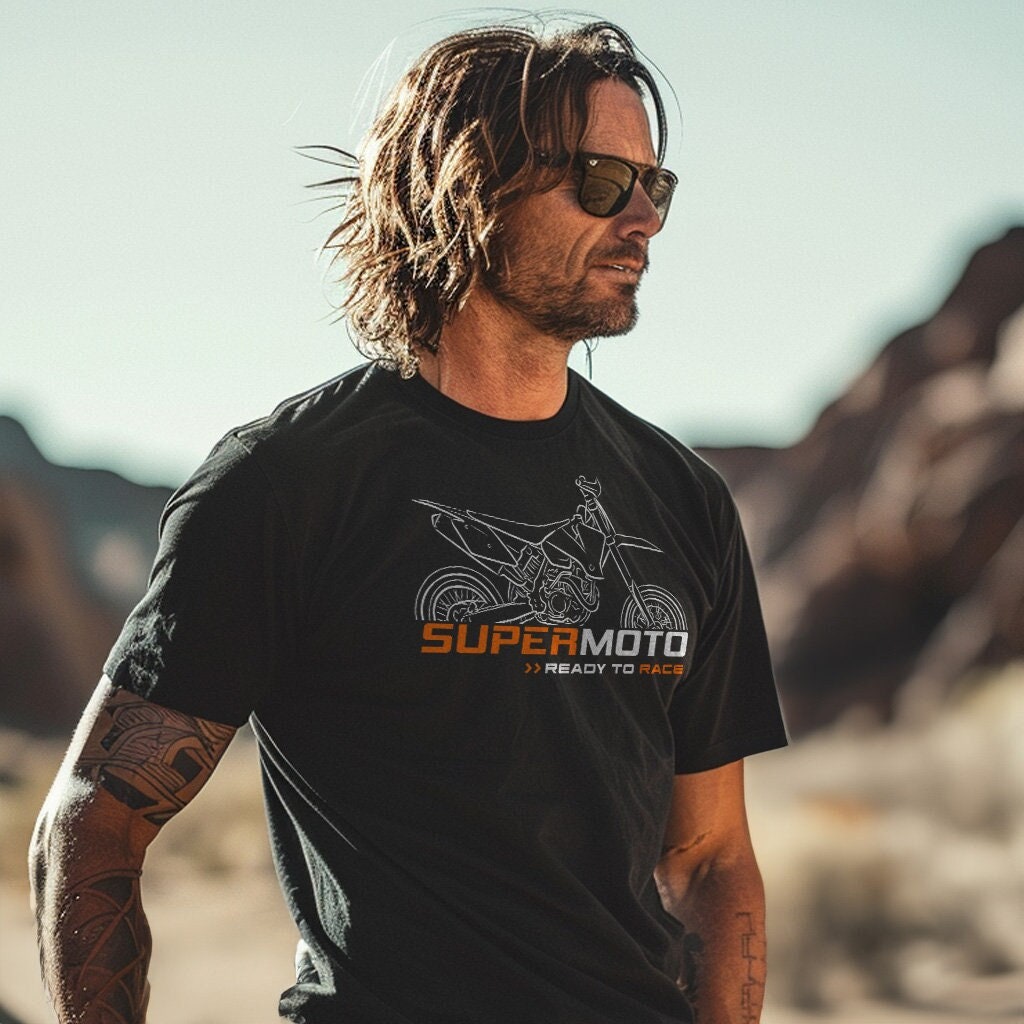 KTM 525 SX Supermoto T-Shirt - Motorcycle Tee Shirt for Riders