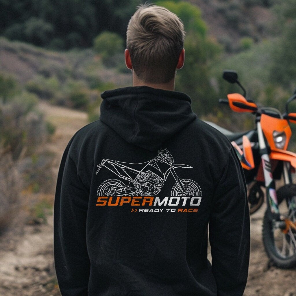 KTM 625 SMC Hoodie - Motorcycle Sweatshirt for Supermoto Riders