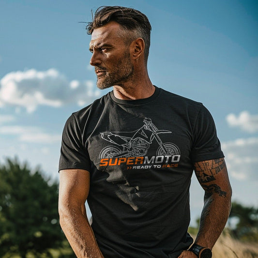 KTM 660 SuperMoto Factory Replica 2003 - Motorcycle Tee Shirt for Riders