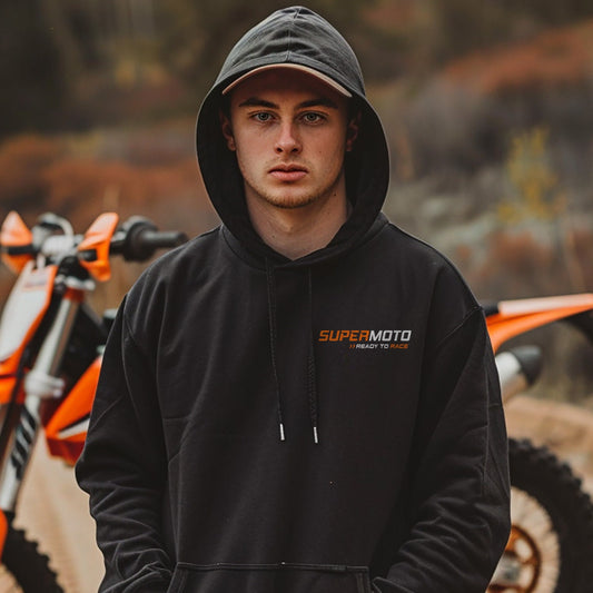 KTM 625 SC 2002 Hoodie - Motorcycle Sweatshirt for Supermoto Riders