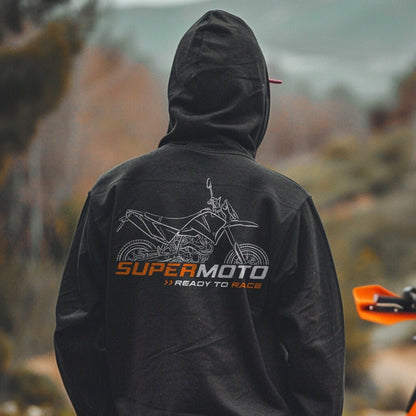KTM 640 LC4 SuperMoto Hoodie - Motorcycle Sweatshirt for Riders