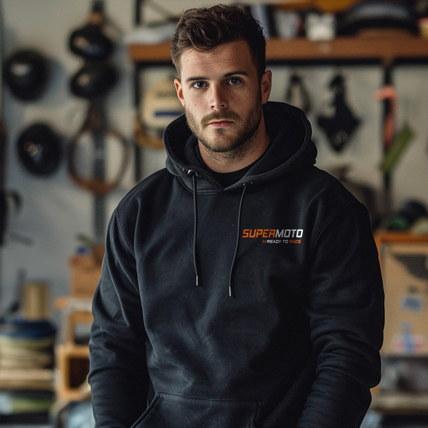 KTM 625 SC Supermoto 2002 Hoodie - Motorcycle Sweatshirt for Supermoto Riders