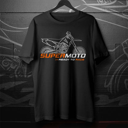 KTM 660 SMS 2004 T-Shirt - Motorcycle Tee Shirt for SuperMoto Riders