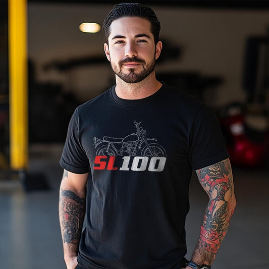 Honda SL100 Inspired T-Shirt - Motorcycle Tee Shirt for Riders