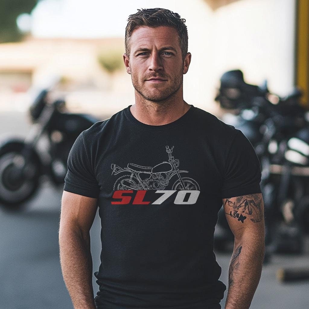 Honda SL70 Inspired T-Shirt - Motorcycle Tee Shirt for Riders