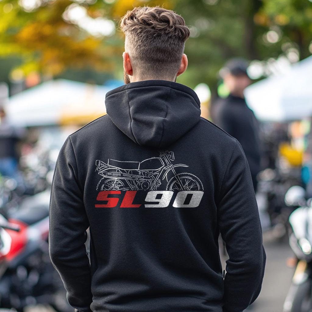 Honda SL90 1969 Inspired Hoodie - Motorcycle Sweatshirt for Riders