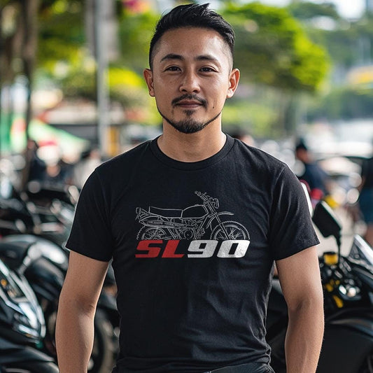 Honda SL90 1969 Inspired T-Shirt - Motorcycle Tee Shirt for Riders