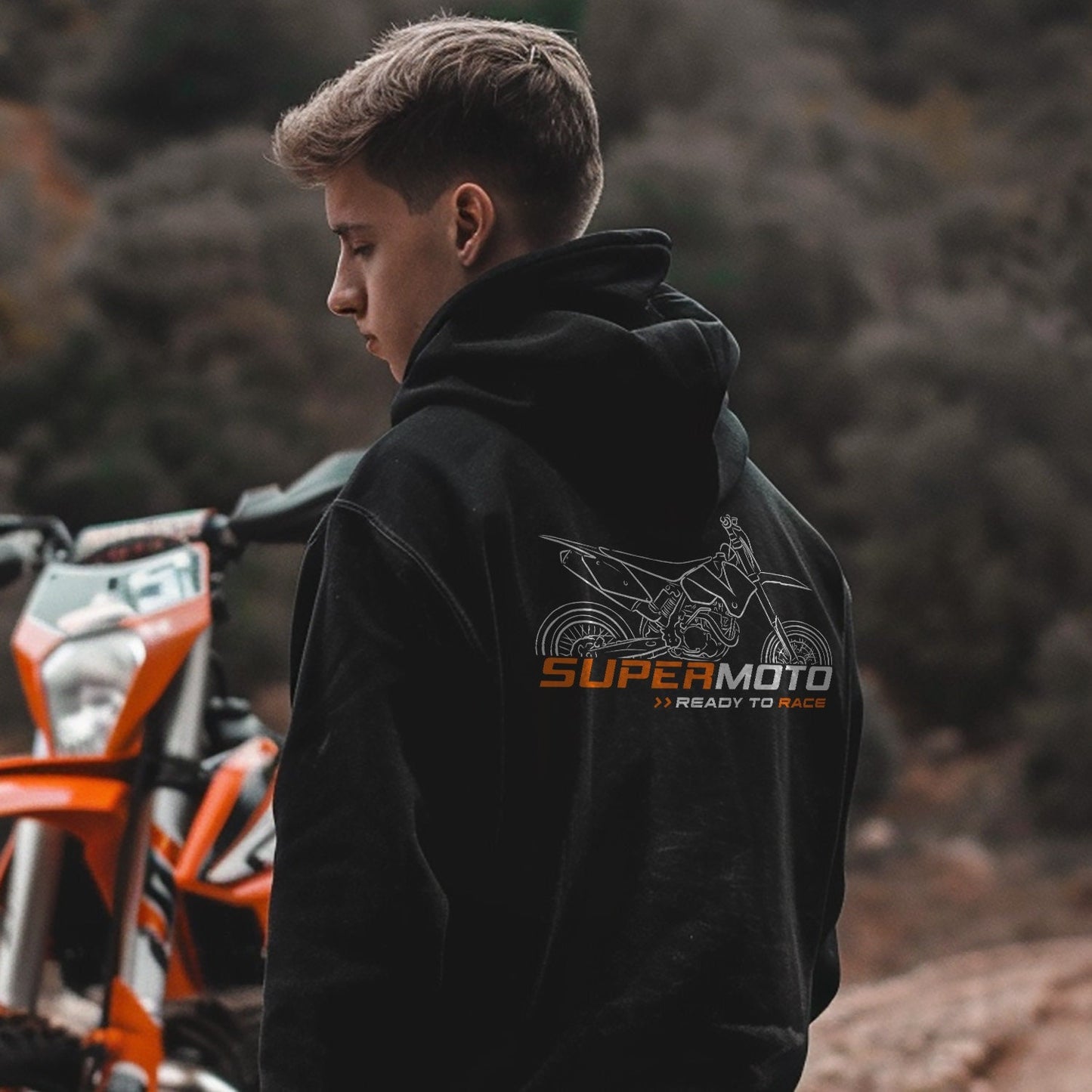 KTM 560 SMR Hoodie - Motorcycle Sweatshirt for Supermoto Riders