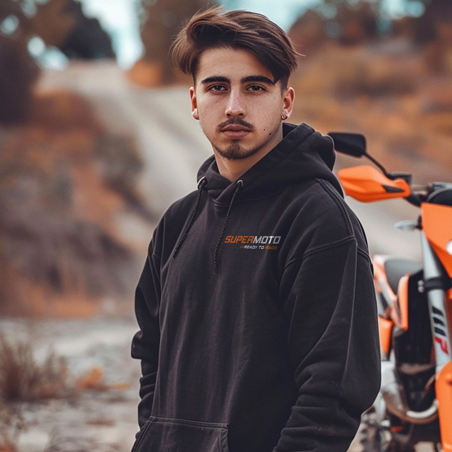 KTM 620 LC4 Supermoto Hoodie - Motorcycle Sweatshirt for Riders