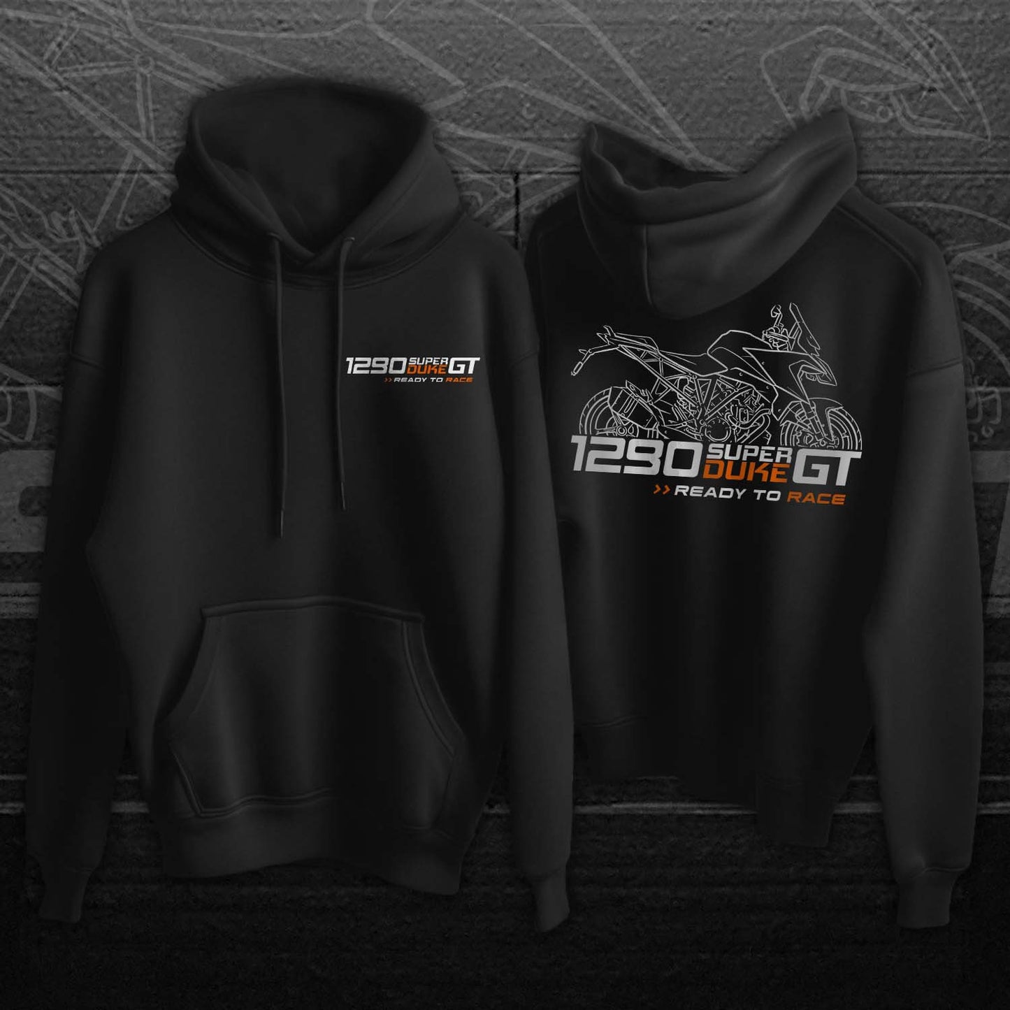 KTM 1290 Super Duke GT Hoodie - Motorcycle Sweatshirt for Riders