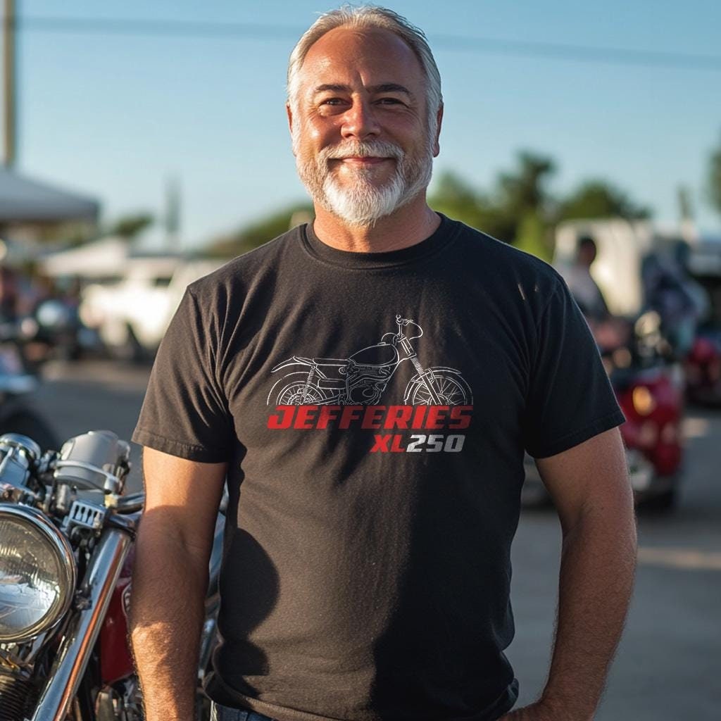 Honda Jefferies XL 250 1973 Inspired T-Shirt - Motorcycle Tee Shirt for Riders