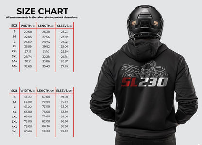 Honda SL230 Inspired Hoodie - Motorcycle Sweatshirt for Riders