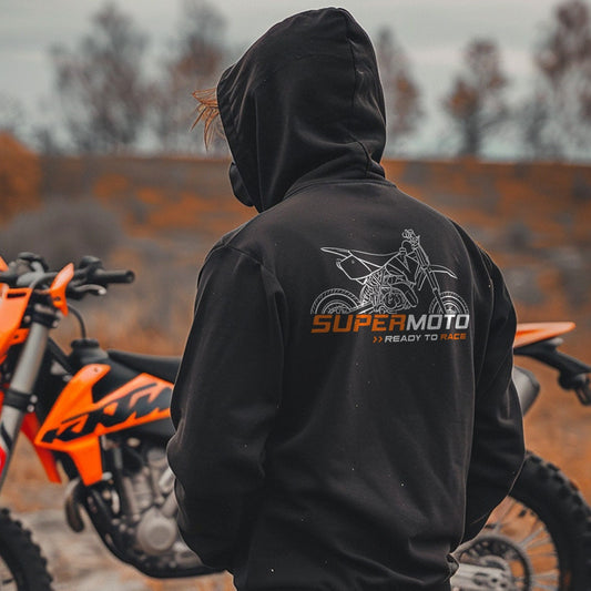 KTM 50 Supermoto Hoodie - Motorcycle Sweatshirt for Riders