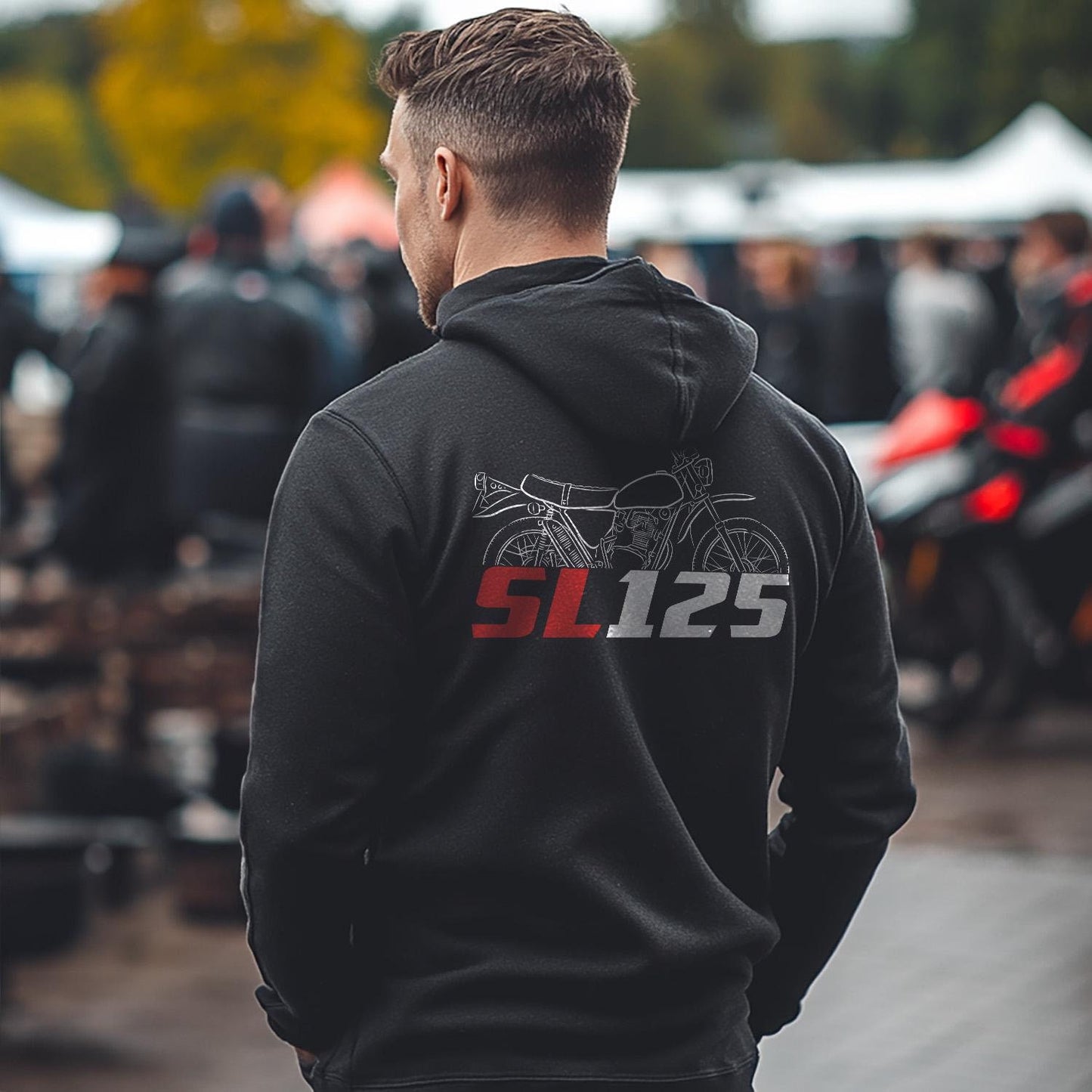 Honda SL125 Inspired Hoodie - Motorcycle Sweatshirt for Riders