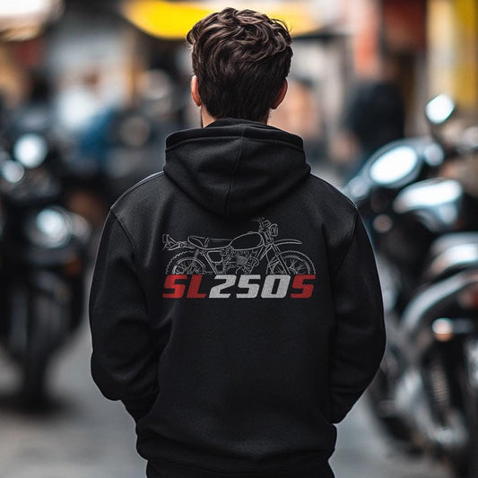 Honda SL250S 1972 Inspired Hoodie - Motorcycle Sweatshirt for Riders