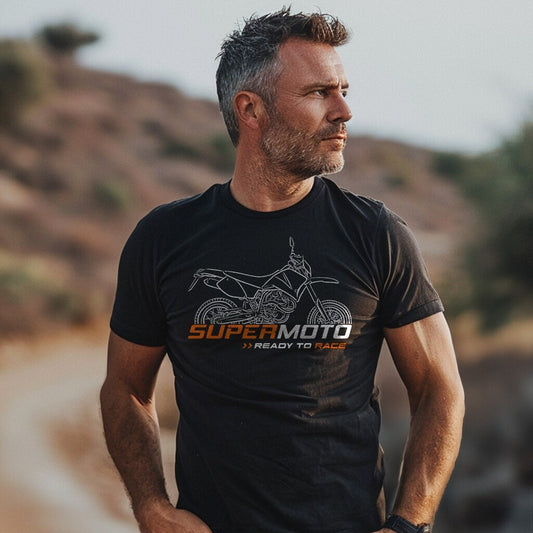 KTM 625 SC Supermoto 2002 T-Shirt - Motorcycle Tee Shirt for Riders