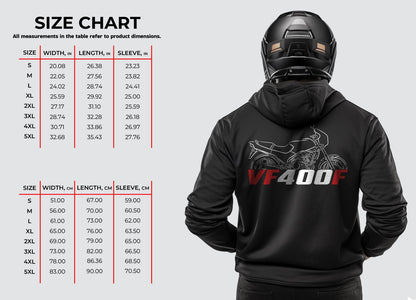 Honda VF400 | F | FD & F Integra Inspired Hoodie - Motorcycle Sweatshirt for Riders