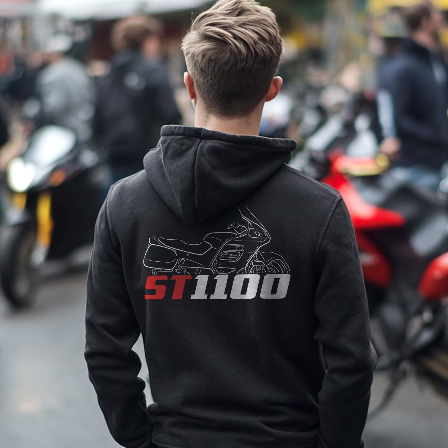 Honda ST1100 Inspired Hoodie - Motorcycle Sweatshirt for Riders