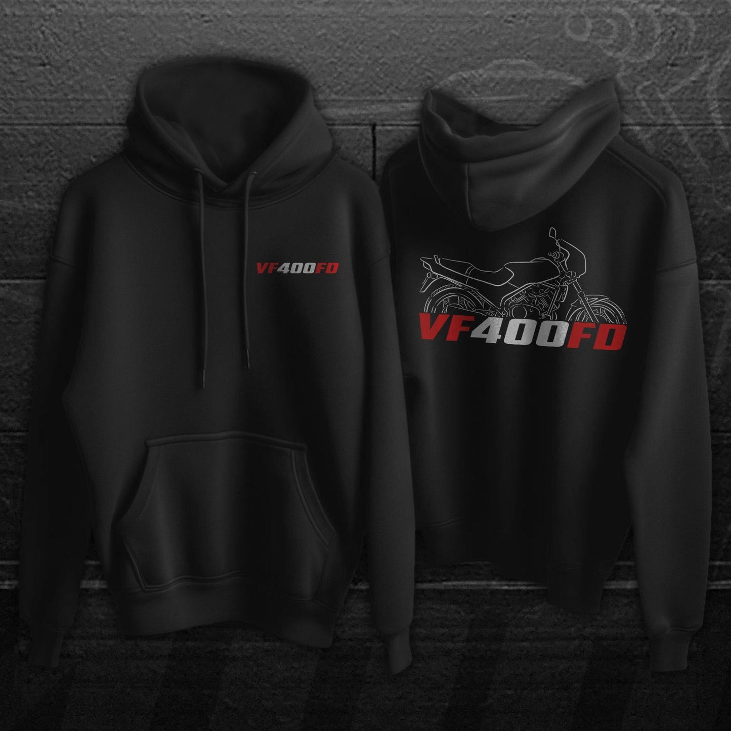 Honda VF400 | F | FD & F Integra Inspired Hoodie - Motorcycle Sweatshirt for Riders