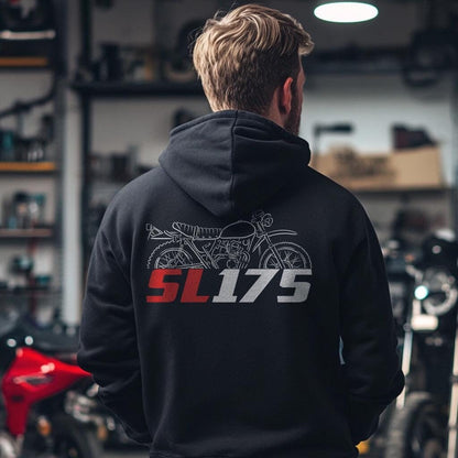 Honda SL175 Inspired Hoodie - Motorcycle Sweatshirt for Riders