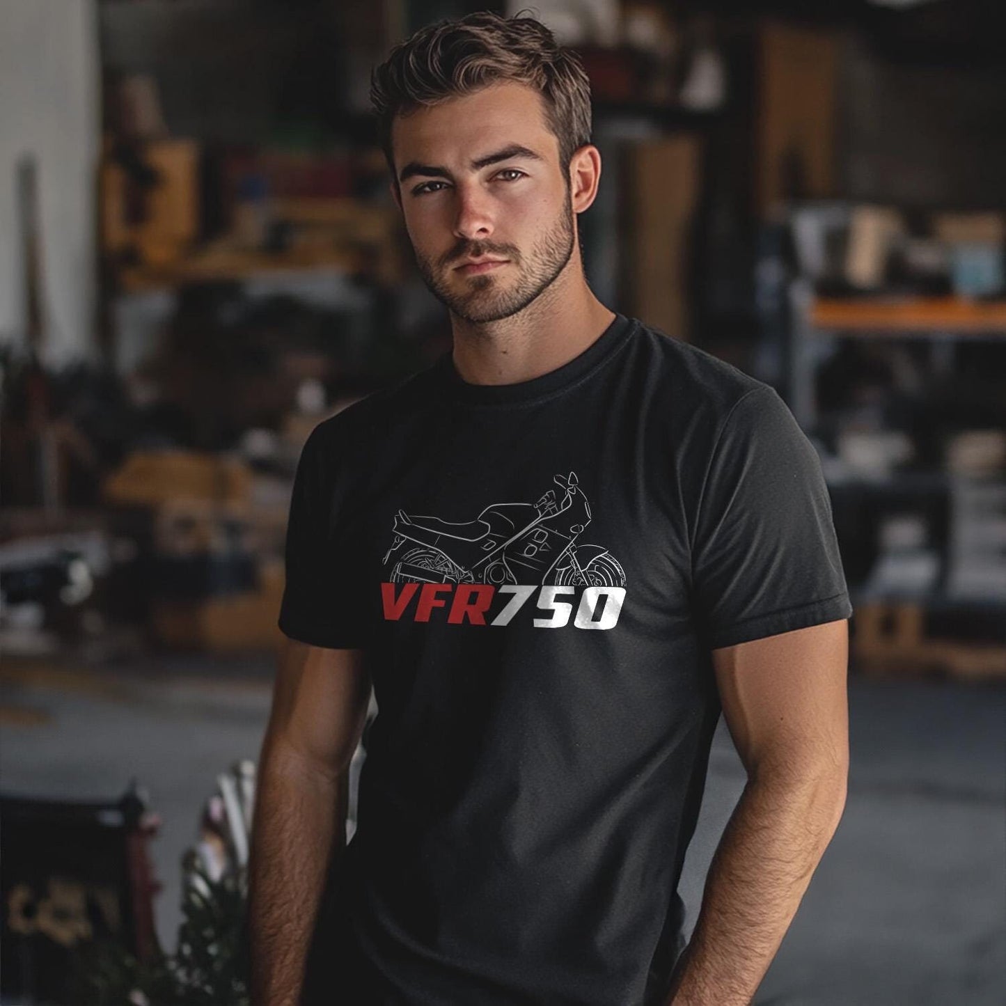 Honda VFR750 Inspired T-Shirt - Motorcycle Tee Shirt for Riders