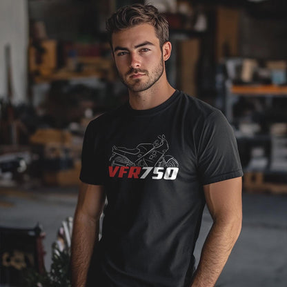 Honda VFR750 Inspired T-Shirt - Motorcycle Tee Shirt for Riders