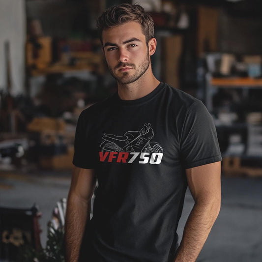 Honda VFR750 Inspired T-Shirt - Motorcycle Tee Shirt for Riders