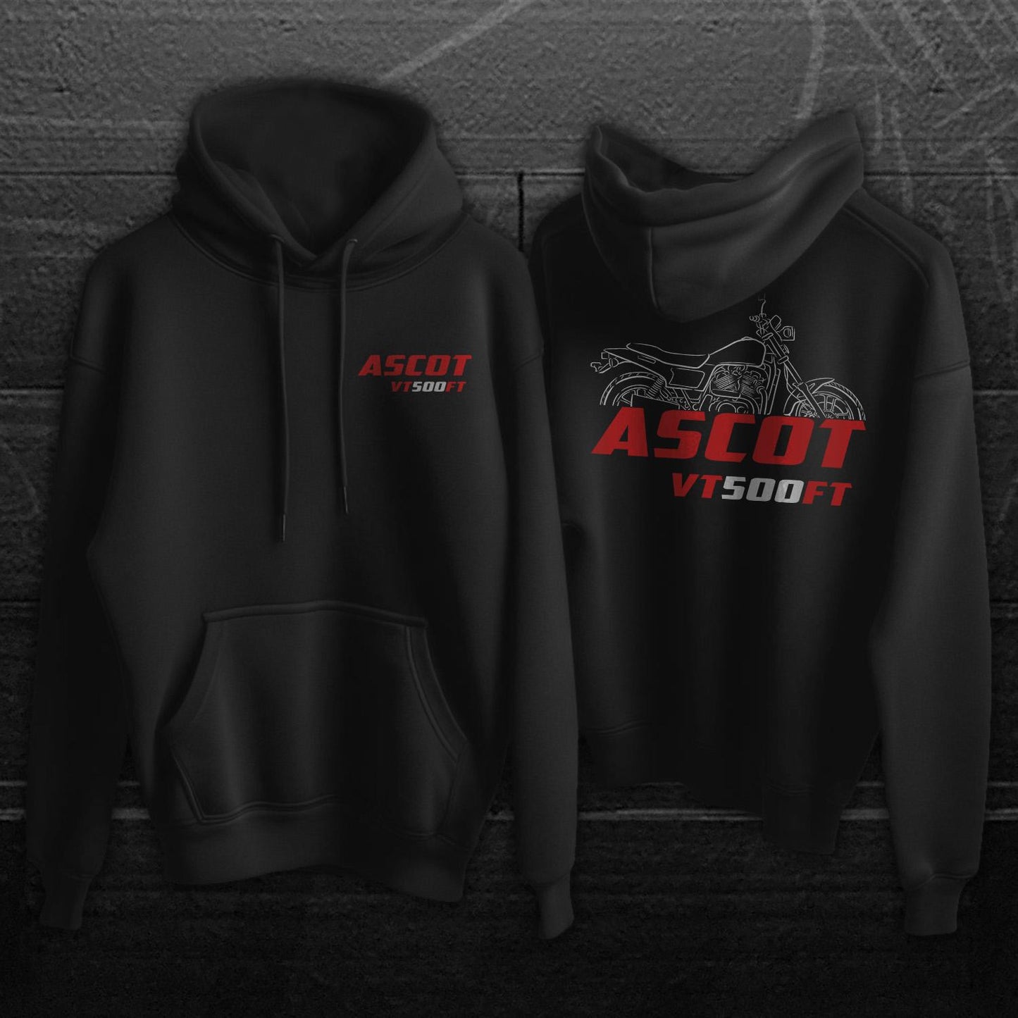 Honda VT500 | C | E & FT Inspired Hoodie - Motorcycle Sweatshirt for Riders