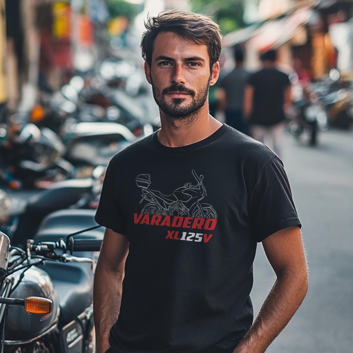 Honda XL125V Varadero Inspired T-Shirt - Motorcycle Tee Shirt for Rider