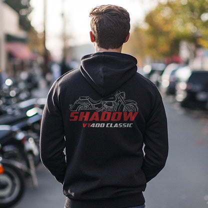 Honda Shadow VT400 Inspired Hoodie - Motorcycle Sweatshirt for Riders