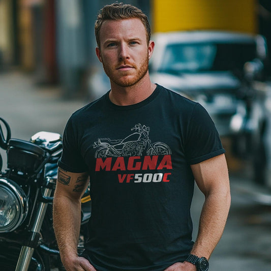 Honda VF 500 | C & F Inspired T-Shirt - Motorcycle Tee Shirt for Rider