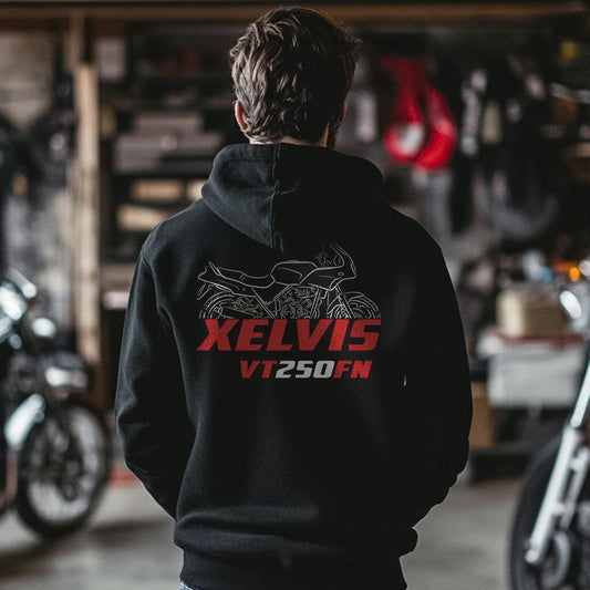 Honda VT250 | FN | FII & C Inspired Hoodie - Motorcycle Sweatshirt for Riders