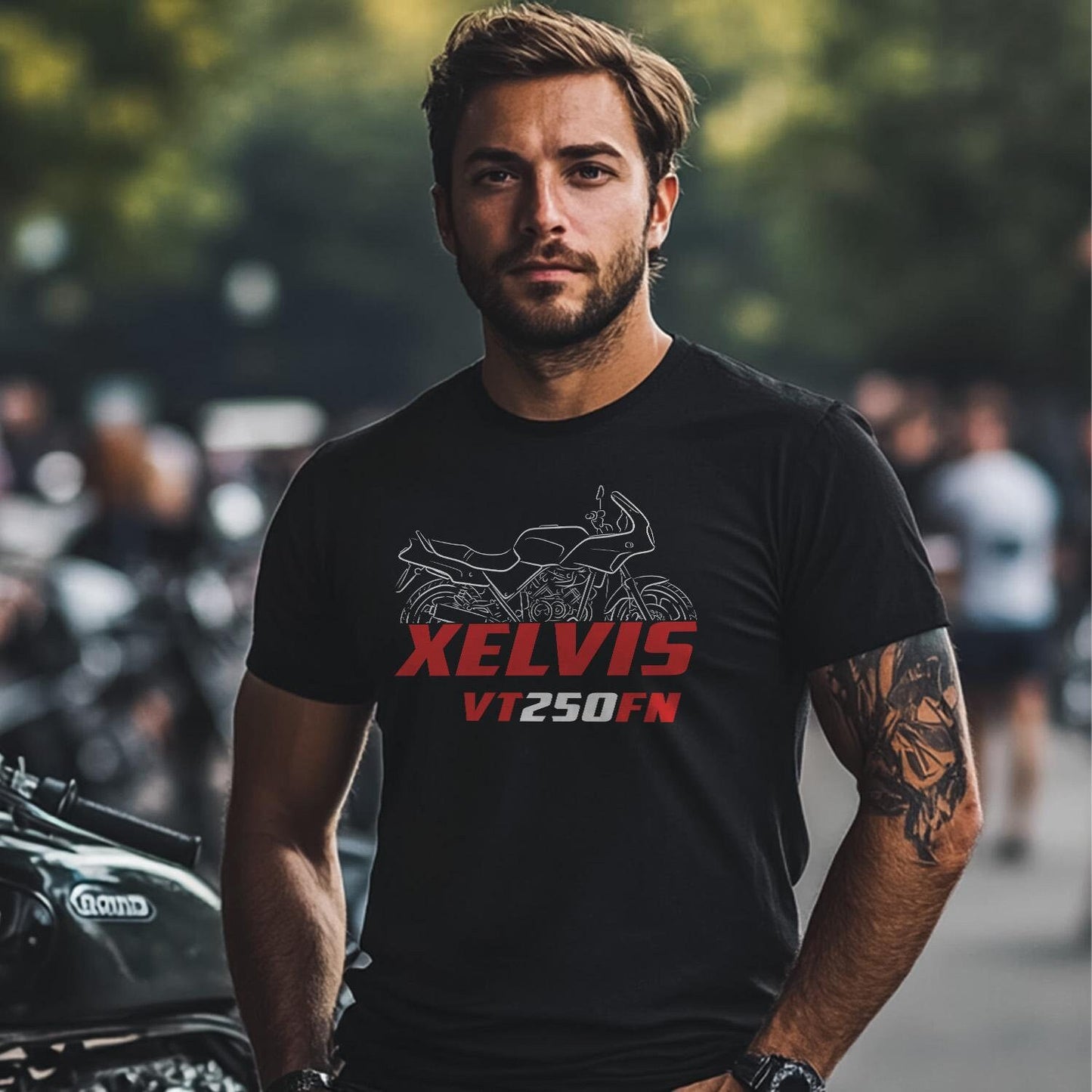 Honda VT250 | FN | FII & C Inspired T-Shirt - Motorcycle Tee Shirt for Riders